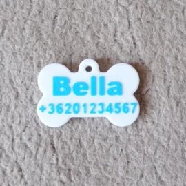 Custom Dog Tag with Name, phone number - 3D printed