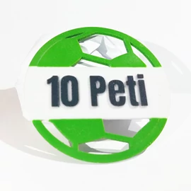 Focilabda ajtó névtábla