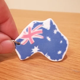 Australia Keychain - with custom text option