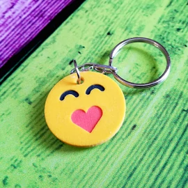 3d printed emoji keychain