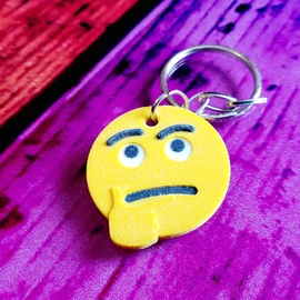 Thinking Face Emoji Key ring