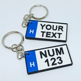 License Plate Keychain - custom