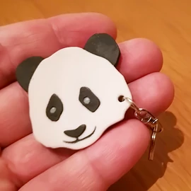 Panda Keychain - with custom text option