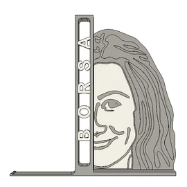Custom 3D printed Bookend