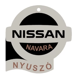 Egyedi autós kulcstartó "Nyuszó" - (42x44x4 mm) - Multicolor, kompozit por