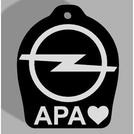 Egyedi kulcstartó - "Apa" (48x40x4 mm) - PLA, műanyag