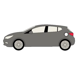Egyedi autós kulcstartó "Opel Astra K" - (50x18x5 mm) - Multicolor, kompozit por - szürke