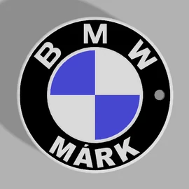 Custom Keychain - "Márk" (42x42x4.4 mm) - Multicolor