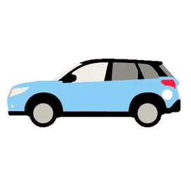 Egyedi autós kulcstartó "Suzuki-Vitara" - (50x20x5 mm) - Multicolor, kompozit por - világoskék