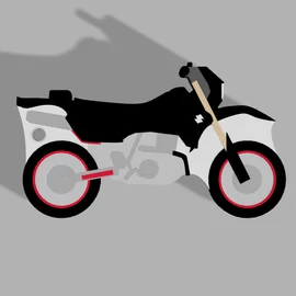 Custom Keychain "Suzuki Drz 400" - (50x29x5 mm) - Multicolor - composite powder - black