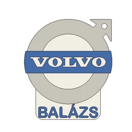 Egyedi autós kulcstartó "BALÁZS" - (38x43x4 mm) - PLA, műanyag