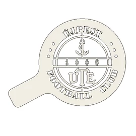 Custom Logo "UTE-1", Cappuccino, Coffee Stencil, PLA, plastic, 70 mm