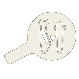 Custom Cappuccino Stencil