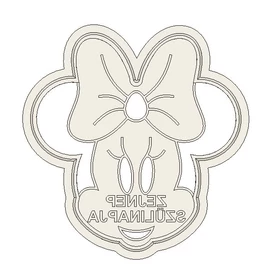 Custom Cookie Cutter "Zejnep szülinapja"  - 80 x 76 x 10 mm - PLA, plastic