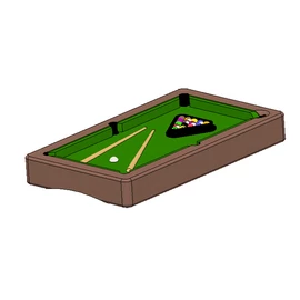 Custom Billiard Keychain - (48x28x6 mm) - Multicolor - composite powder