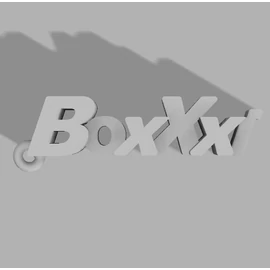 Neves kulcstartó - BoxXxi, PLA, műanyag