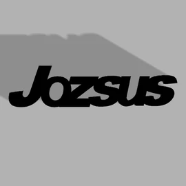 Egyedi kulcstartó "Jozsus"- PLA műanyag - 53x13x7mm 