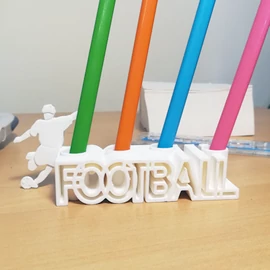 Personalised Football Pen & Pencil Holder