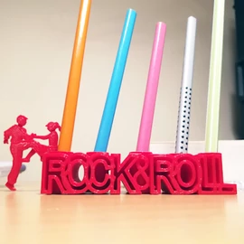 RockAndRoll Pencil Holder - 3D printed