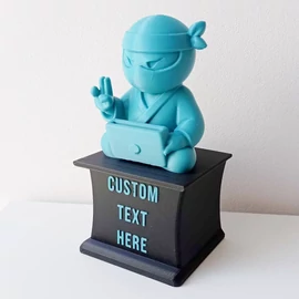 Meeting Ninja Funny Trophy - with custom text