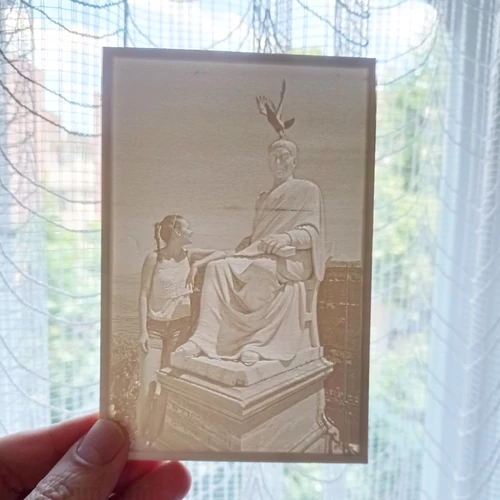 Straight 3D Photo - Lithophane