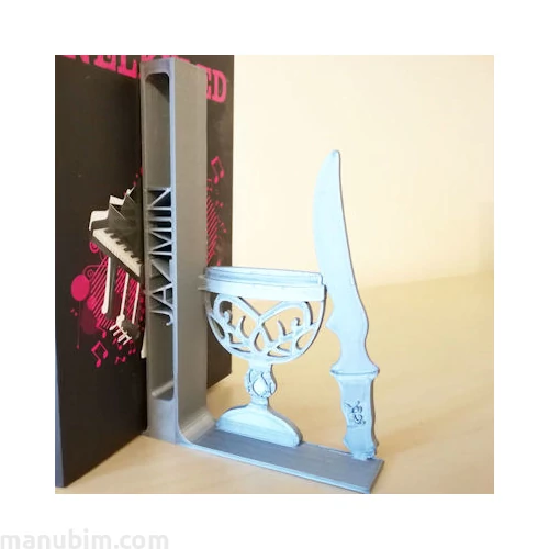 Goblet &amp; Dagger Bookend - Custom 3D printed