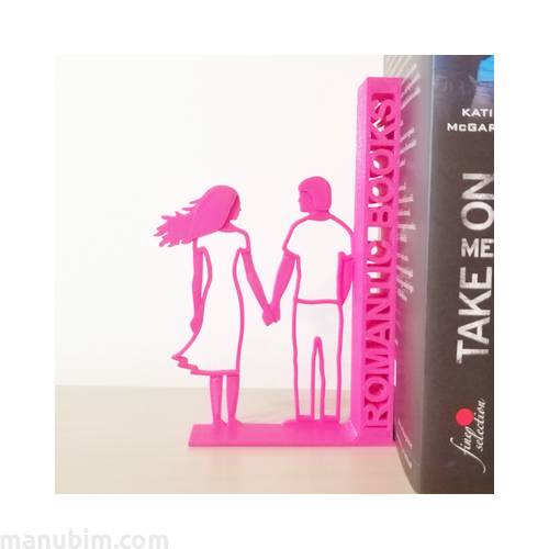 Custom 3D printed gift - Romantic Bookend