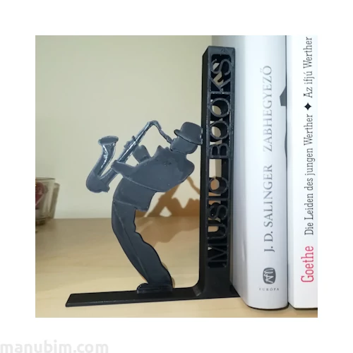 Saxophone Bookend - 3D printed