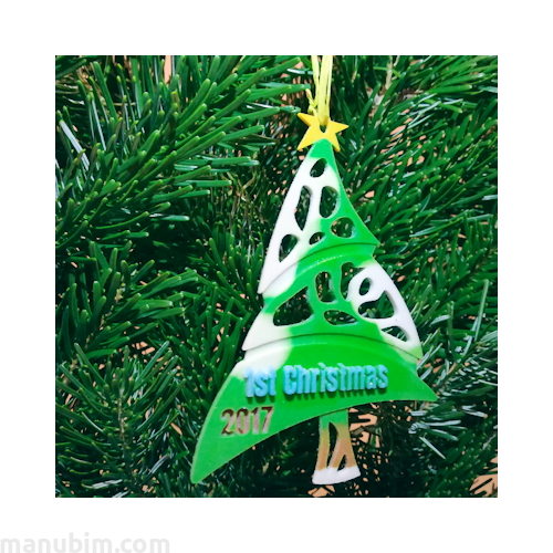3d printed christmas tree decoration creative gift diy