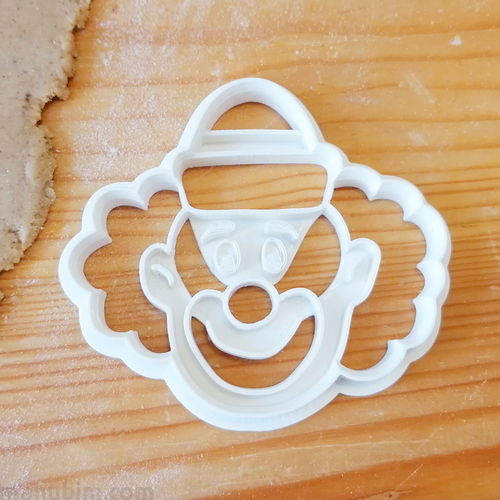 Clown Face Cookie Cutter - 3D printed