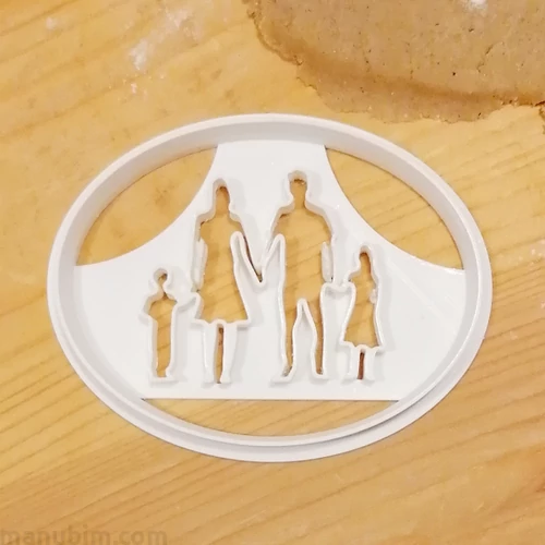 Family Cookie Cutter - 3D printed