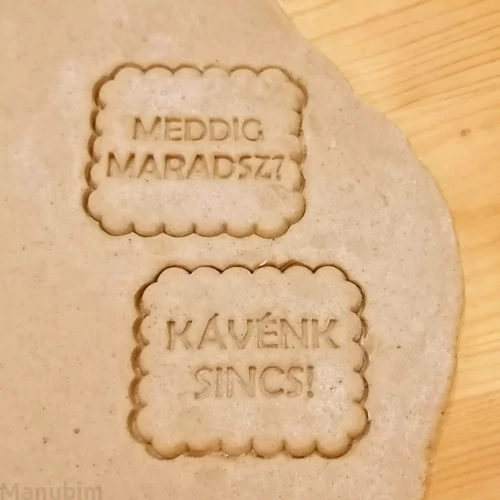 Cookie Cutter with Funny Custom Text - 3D printed