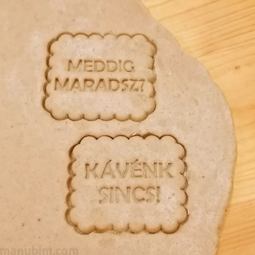 Cookie Cutter with Funny Custom Text - 3D printed