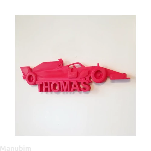 Versenyautós névtábla beltéri ajtóra