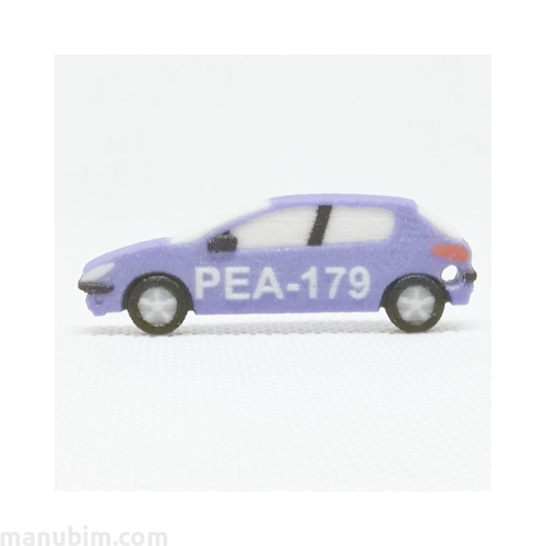 Custom Peugeot 206 Keychain - 3D print