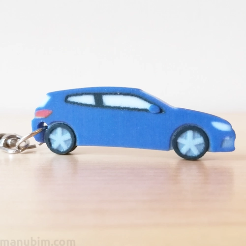 3D Printed Key Ring - Volkswagen Scirocco
