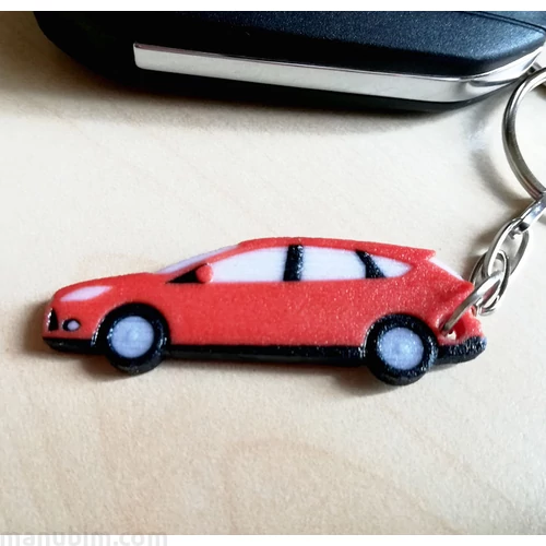 3d nyomtatott kulcstartó - Ford Focus