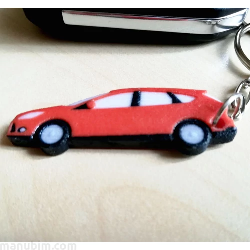 Egyedi 3d-s kulcstartó - Ford Focus