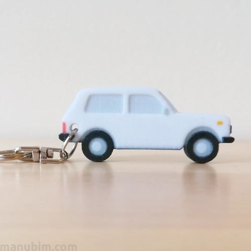3D Printed Key Ring - Lada niva