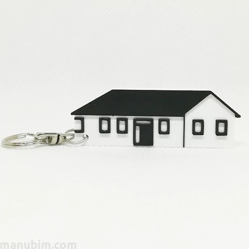 House-Shaped Keychain