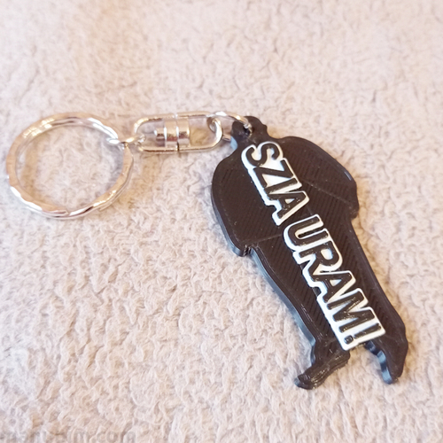 Szia Uram! keychain - custom 3D printed