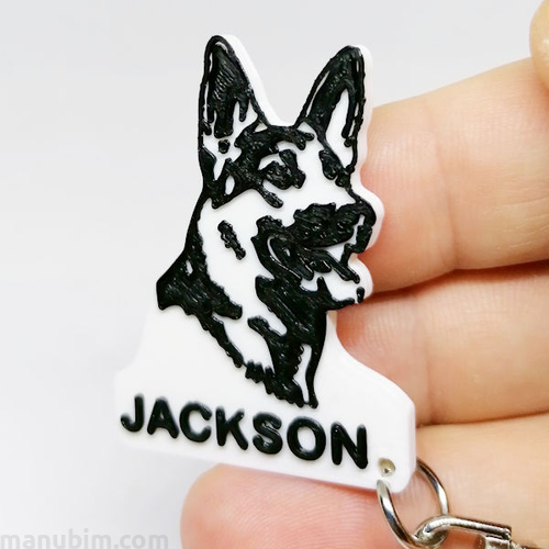 Custom Dog Keychains - 3D printed gifts