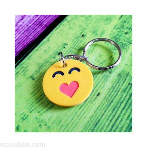 3d printed emoji keychain