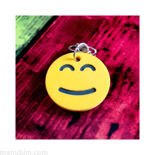 Smiley Face Emoji Keychain / Mirror