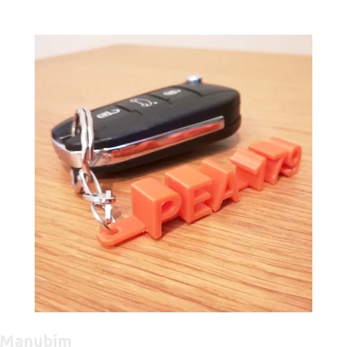 Custom 3D printed keychain