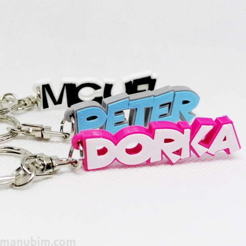 Personalized Name Keychain - custom 3D printed