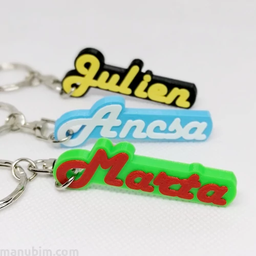 Personalized Name Keychain - custom 3D printed