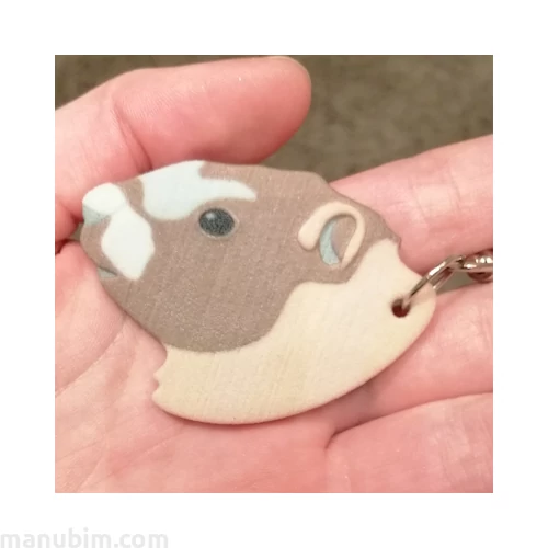 Marmot Keychain - with custom text option