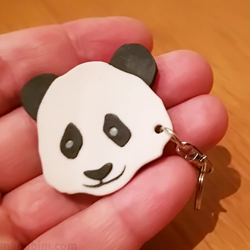 Panda Keychain - with custom text option