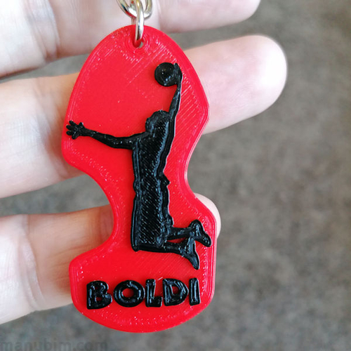 Basketball Player Keychain with Name